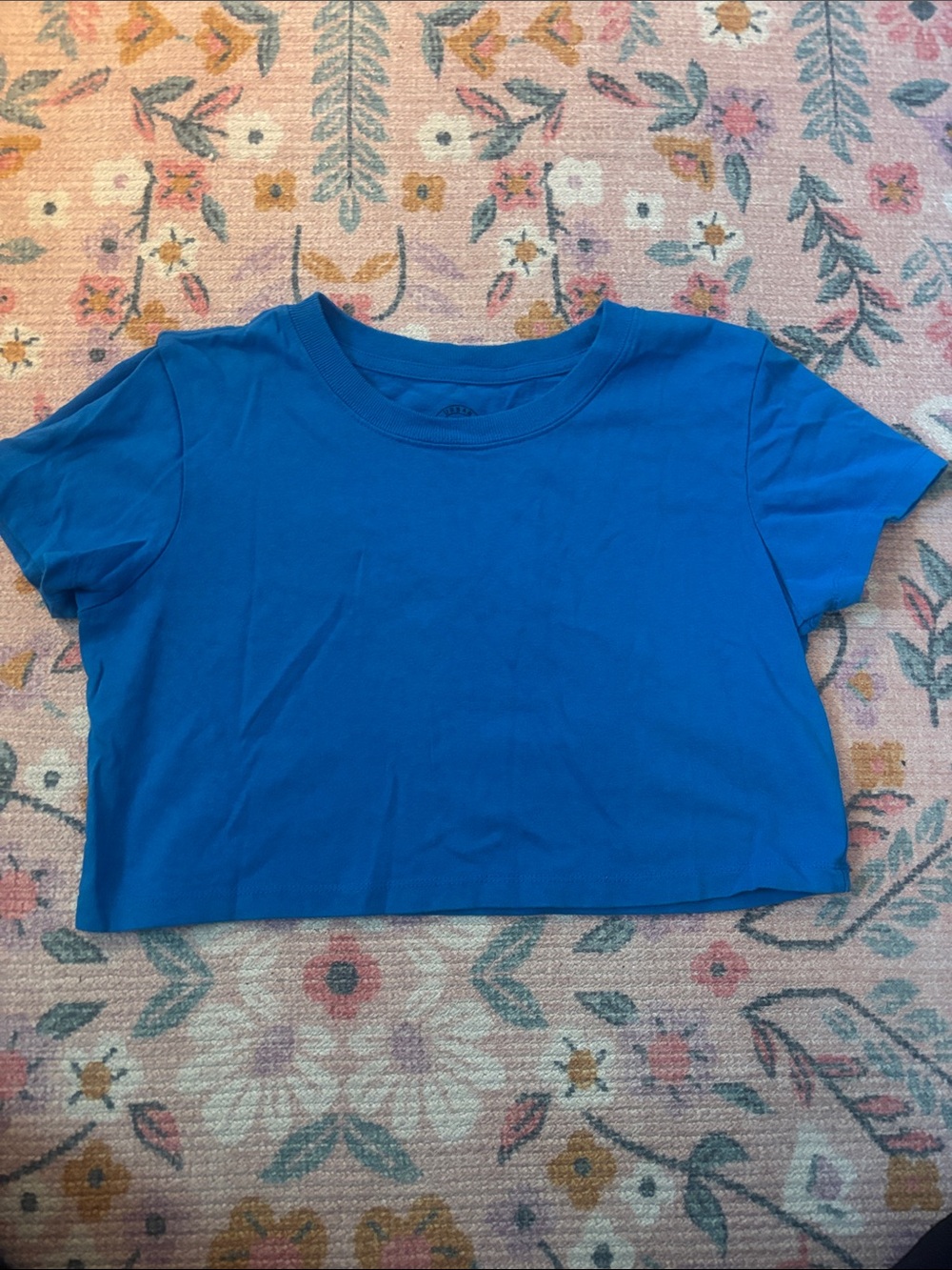 Urban Outfitters Royal Blue Cropped Tee